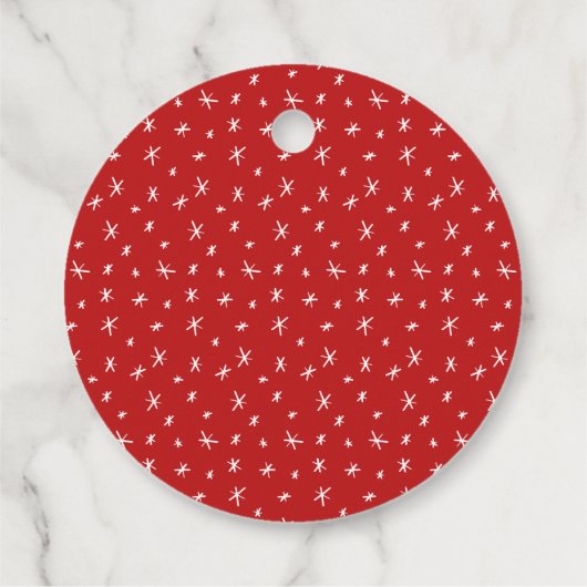 名前をカスタムするクリスマスプレゼントラベル フェイバータグ (裏面)