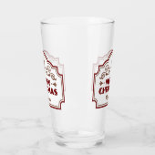 名前をカスタムするクリスマスプレントガラス タンブラーグラス (左)