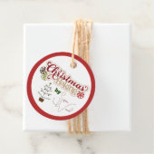 名前をカスタムするクリスマスベーキングラベル フェイバータグ (インサイチュ)