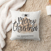 名前をカスタムするクリスマス装飾用クッション クッション (ブランケット)