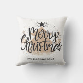 名前をカスタムするクリスマス装飾用クッション クッション (裏面)