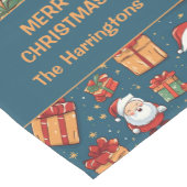 名前をカスタムするクリスマス ショートテーブルランナー (コーナー)