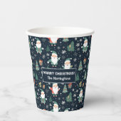 名前をカスタムするクリスマス 紙コップ (正面)