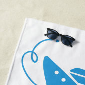 名前をカスタムするクルーズドリンク ビーチタオル (インサイチュ)