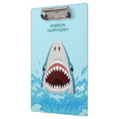 名前をカスタムするクールサメ クリップボード (左)