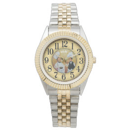 名前をカスタムするグリッターストラップウォッチ 腕時計