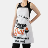 名前をカスタムするグリルシェフの女王 エプロン (インサイチュ)