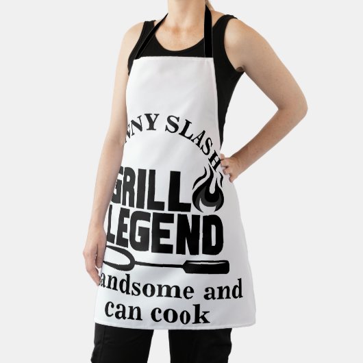 名前をカスタムするグリルレジェンドシェフ エプロン (インサイチュ)