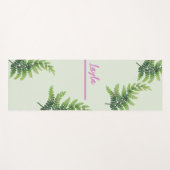名前をカスタムするグリーンジャングル自然葉ヨガマット ヨガマット (正面(横))