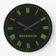 名前をカスタムするグリーンブラッククラシックロエレガントーマン