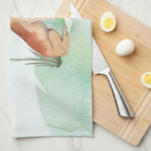 名前をカスタムするグレートダネペットドッグ キッチンタオル (四つ折り)