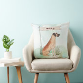 名前をカスタムするグレートダネペットドッグ クッション (椅子)