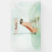 名前をカスタムするグレートダネペットドッグ 横断幕 (縦)