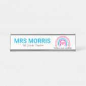 名前をカスタムするグレード教えレインボーラヴインスパイアィ デスクネームプレート (正面)