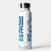 名前をカスタムするケイマン諸島ダイビング ウォーターボトル (右面)