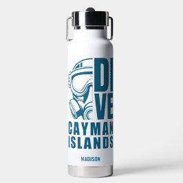 名前をカスタムするケイマン諸島ダイビング ウォーターボトル