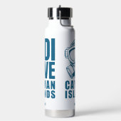 名前をカスタムするケイマン諸島ダイビング ウォーターボトル (左面)