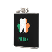 名前をカスタムするケルトアイルランドシャムロックアイルランド国旗 フラスク (左)