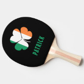 名前をカスタムするケルトアイルランドシャムロックアイルランド国旗 卓球ラケット (横)