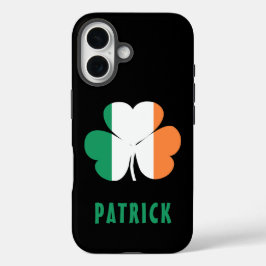 名前をカスタムするケルトアイルランドシャムロックアイルランド国旗 iPhone 16ケース