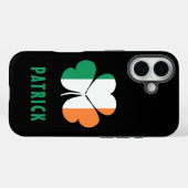 名前をカスタムするケルトアイルランドシャムロックアイルランド国旗 Case-Mate iPhoneケース (裏面 (横))