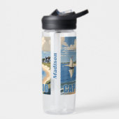 名前をカスタムするケープコッドマサチューセッツ ウォーターボトル (左面)