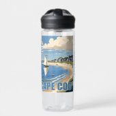 名前をカスタムするケープコッドマサチューセッツ ウォーターボトル (正面)