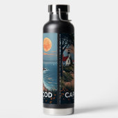 名前をカスタムするケープコッドマサチューセッツ ウォーターボトル (左面)