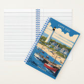 名前をカスタムするケープコッドマサチューセッツ ノートブック (内側)