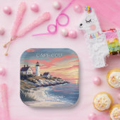 名前をカスタムするケープコッドマサチューセッツ ペーパープレート (パーティー)