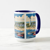 名前をカスタムするケープコッドマサチューセッツ マグカップ (正面右)