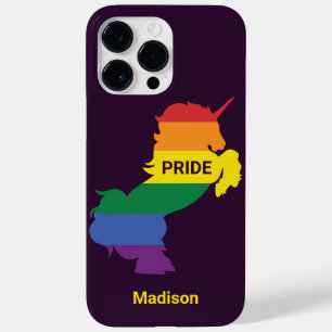 名前をカスタムするゲイユニコーン Case-Mate iPhone 14 PRO MAXケース