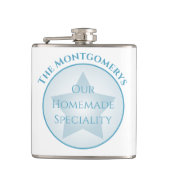 名前をカスタムするゲストハウスベッドルームスペシャルティパステルスター フラスク (正面)