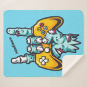 名前をカスタムするゲーマーゾンビ シェルパブランケット (正面(横))