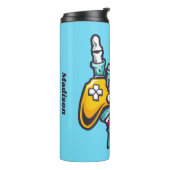 名前をカスタムするゲーマーゾンビ タンブラー (回転左)