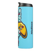 名前をカスタムするゲーマーゾンビ タンブラー (回転右)