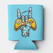 名前をカスタムするゲーマーゾンビ 缶クーラー (裏面)