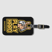 名前をカスタムするゲーマー ラゲッジタグ (正面横)