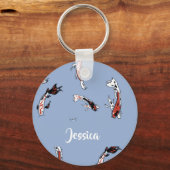 名前をカスタムするコイブルー キーホルダー (正面)