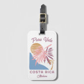 名前をカスタムするコスタリカモットプラヴィダ ラゲッジタグ (正面縦)