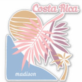 名前をカスタムするコスタリカ シール (正面)