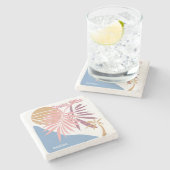 名前をカスタムするコスタリカ ストーンコースター (横)