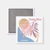 名前をカスタムするコスタリカ マグネット (正面/裏面)