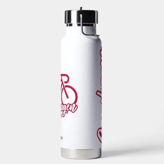 名前をカスタムするコペンハーゲンデンマーク ウォーターボトル (左面)