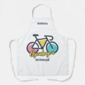名前をカスタムするコペンハーゲンデンマーク エプロン (正面)