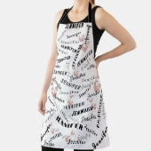 名前をカスタムするコラージュ エプロン (インサイチュ)