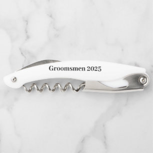 名前をカスタムするコルク栓抜き又はgroomsmen   ソムリエナイフ