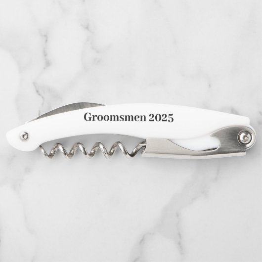 名前をカスタムするコルク栓抜き又はgroomsmen | ソムリエナイフ (裏面)