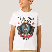 名前をカスタムするコーアシンガー誕生日 Tシャツ (正面)