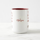名前をカスタムするコーヒーの正気マグカップ マグカップ (中央)